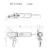 Amoladora angular 5" WEF 15-125 QUICK cabeza plana (613082000) Metabo