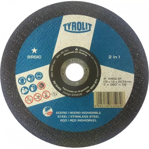 disco-de-corte-t42-tyb17-23030222-basic-x-caja-25-und-tyrolit Disco de Corte Caja 25 und T42 TYB17 230*3.0*22.2 BASIC Tyrolit