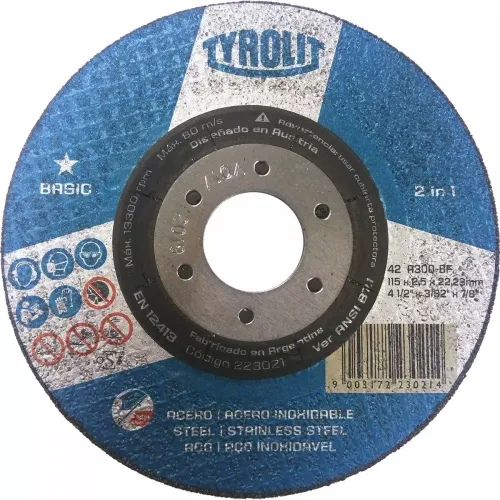 disco-de-corte-t42-tyb19-11525222-basic-x-caja-25-und-tyrolit Disco de Corte Caja 25 und T42 TYB16 178*3.0*22.2 BASIC Tyrolit