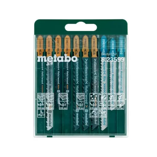 Surtido para hojas de sierra de calar SP, 10 PIEZAS (623599000) Metabo