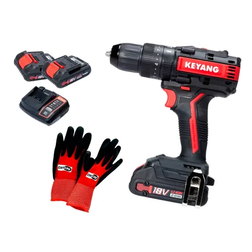 taladro-percutor-a-bateria-18v-2-x-20ah-cargador-dm18bl-w-keyang Taladro Percutor a Bateria 18V (2 baterías + 1 cargador) DM18BL-W Keyang